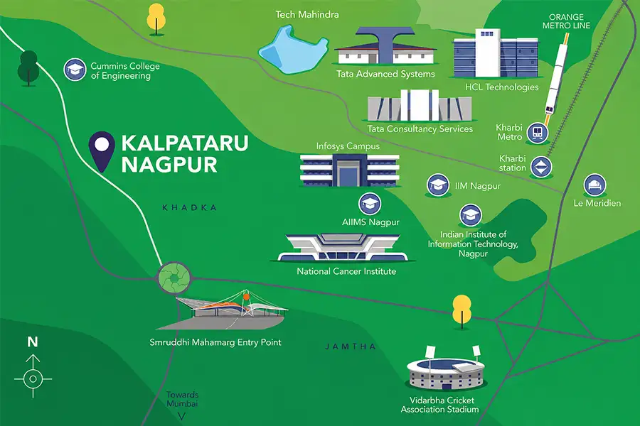 Kalpataru Ardene Nagpur Connectivity